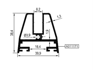 Rfg46 V 01 - 39,9Luk Cam Balkon Kanat Profili
