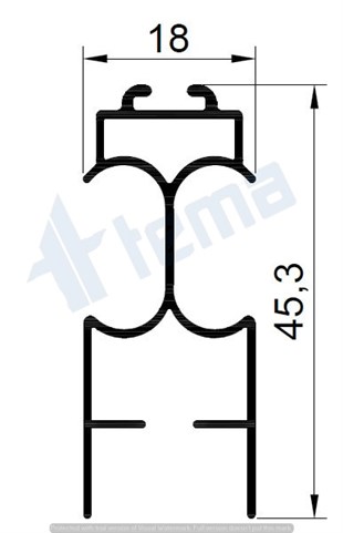 T.4012 Plise Sineklik Panjur Kanat Profili